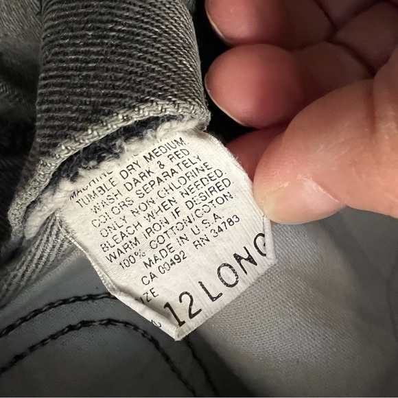 Vintage 80s Lee Black Stonewashed Ultra High Rise Tapered Mom Jeans Union Label - Picture 6 of 9